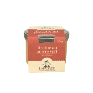 Terrine au poivre vert 30% bloc de foie gras